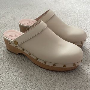 New w/o Box J. Crew Cream Clogs